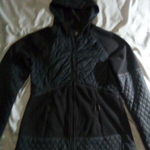 Coat By Champion In Dark Gray/Black ~ Preowned ~ Quilted Women's Hybrid Jacket